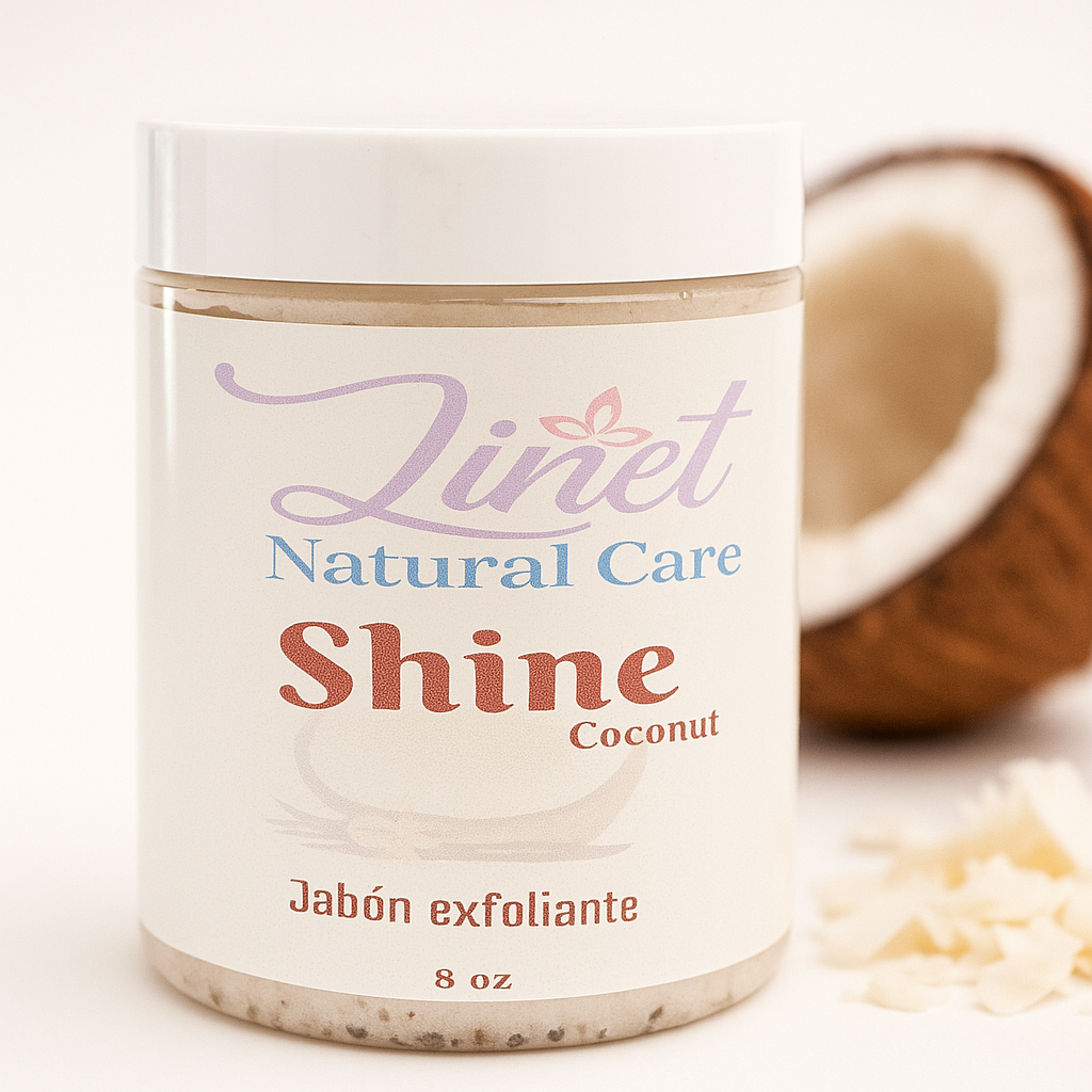 Jabón Exfoliante de Coco 8 oz