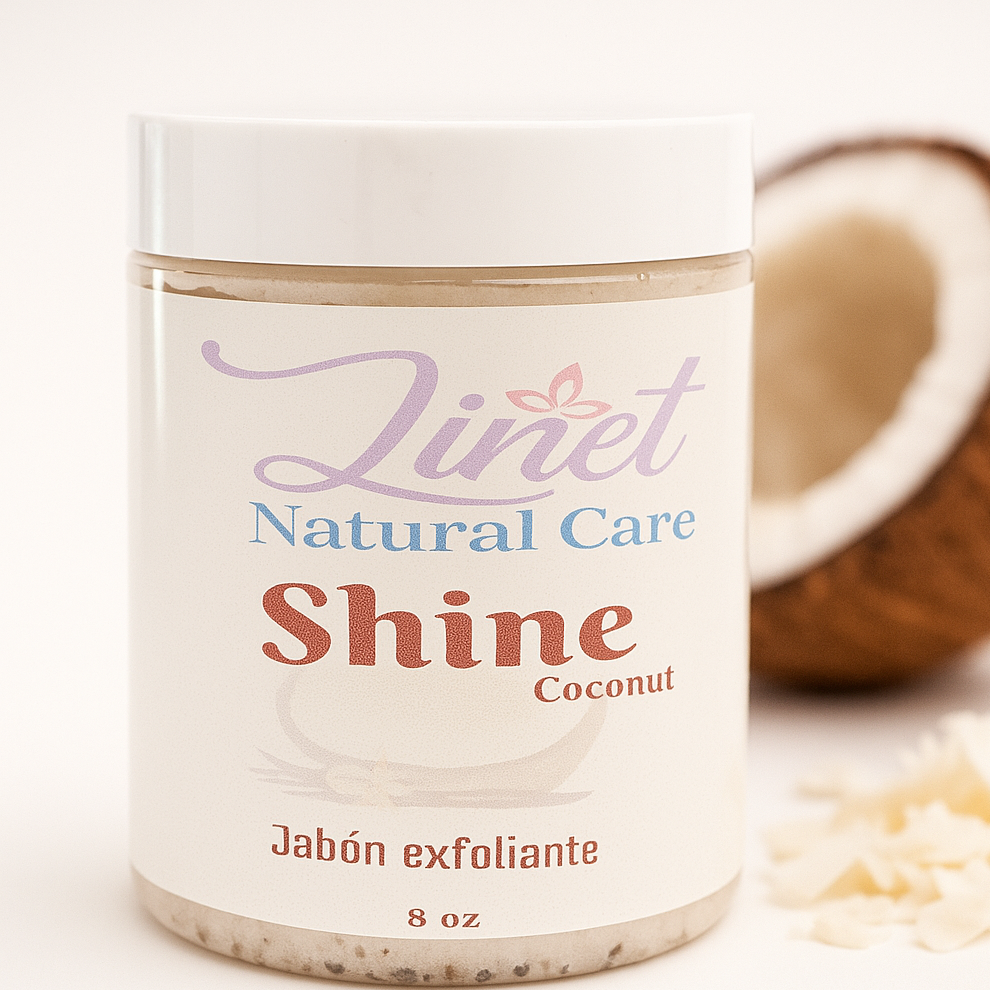 Jabón Exfoliante de Coco 8 oz