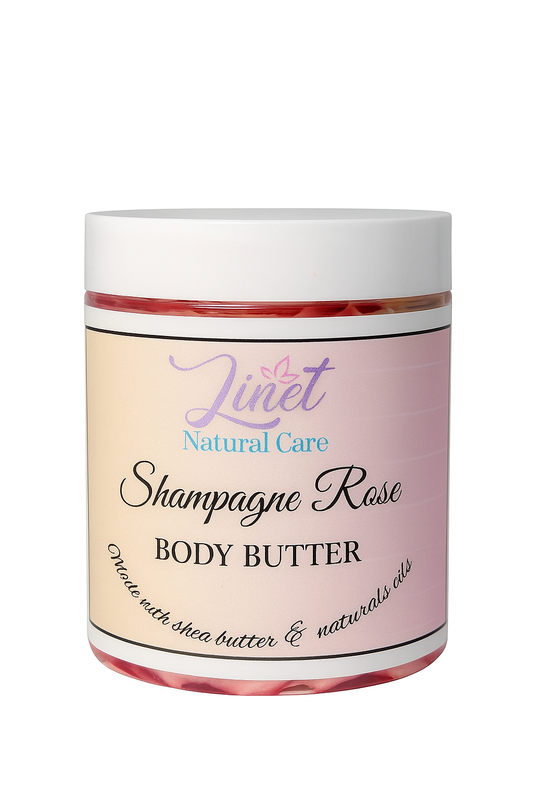 BODY BUTTER SHAMPAGNE ROSE 8oz