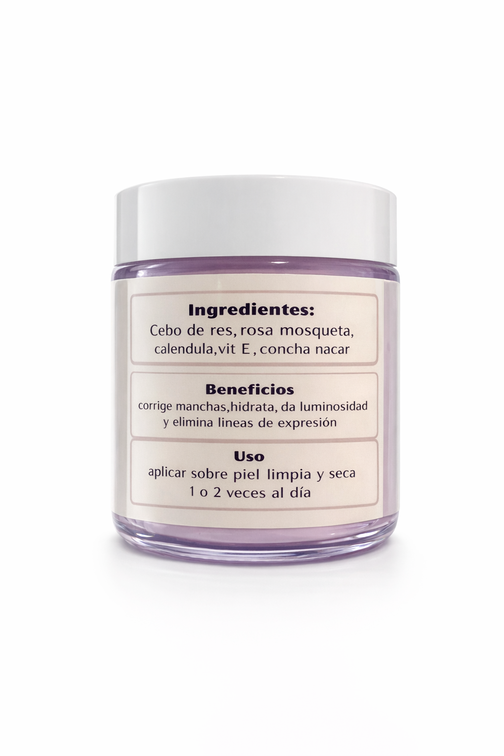 Crema FACIAL de Cebo de Res