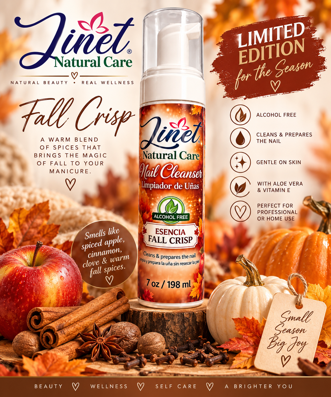 Fall crisp nail cleanser esencia de otoño
